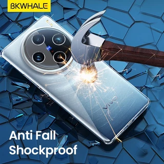 BKWHALE Magnetic Clearเคสโทรศัพท์สําหรับOPPOค้นหาX9 X8 X7 Ultra X8 X6 Pro Reno 15 14 13 Pro Reno15 Pro Maxกันกระแทกเคสแข็ง,Anti-สีเหลืองปลอก