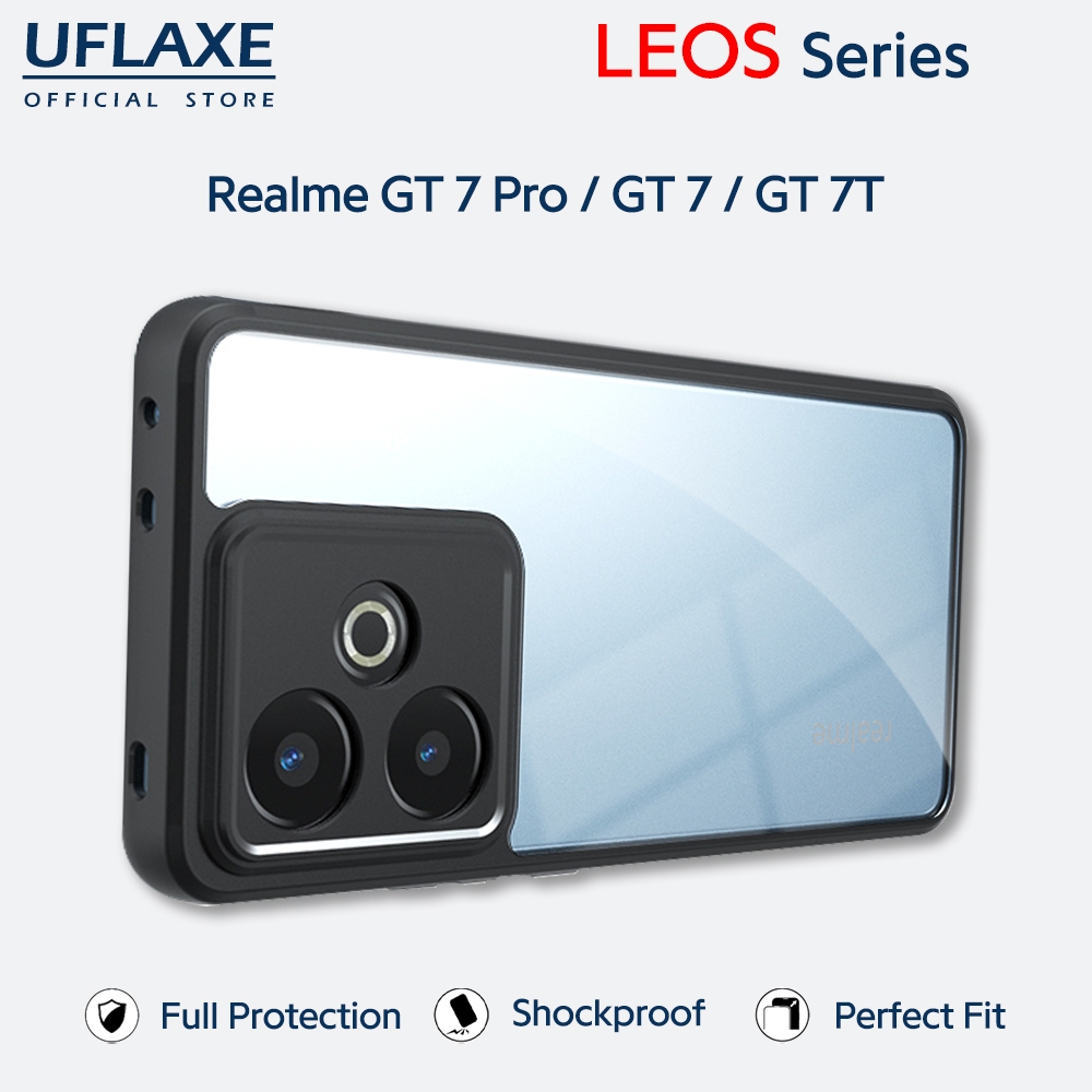 UFLAXE LEOS - เคส Realme GT 7 Pro / Realme GT 7 / Realme GT 7T - เคสแข็งกันกระแทกใสด้าน | เคสโทรศัพท