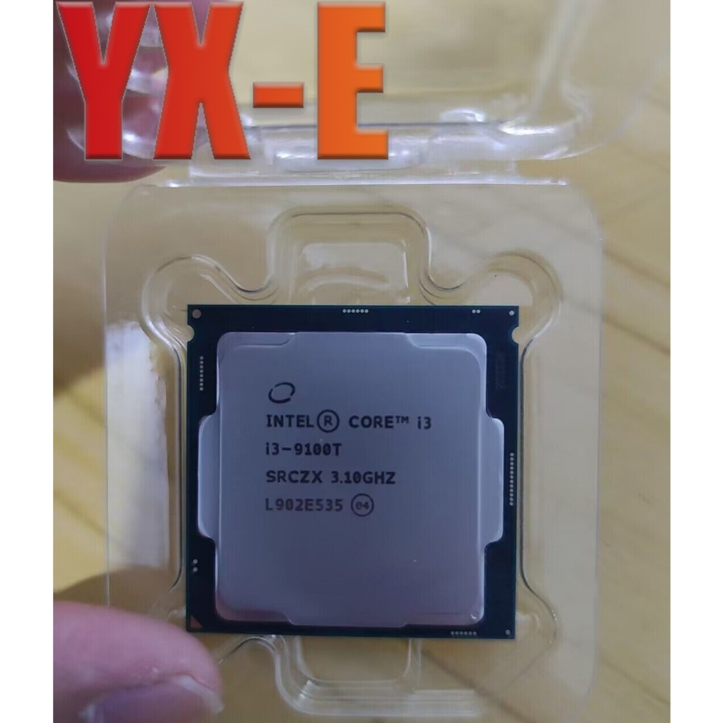 โปรเซสเซอร์เดสก์ท็อป YX-E 9Th Gen Core i3-9100T LGA1151 เมนบอร์ด CPU โปรเซสเซอร์ Quad Core 3.6GHz SR