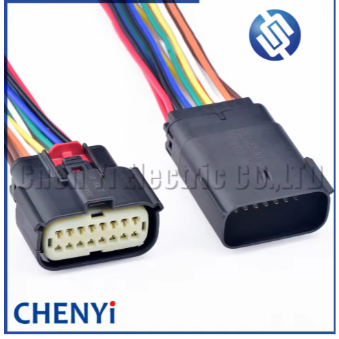 16 Pin ไฟหน้าซ็อกเก็ตยานยนต์โคมไฟสําหรับ Ford Focus Mondeo EDGE Fiesta 33472-1740 33472-1601 พร้อมสายไฟ