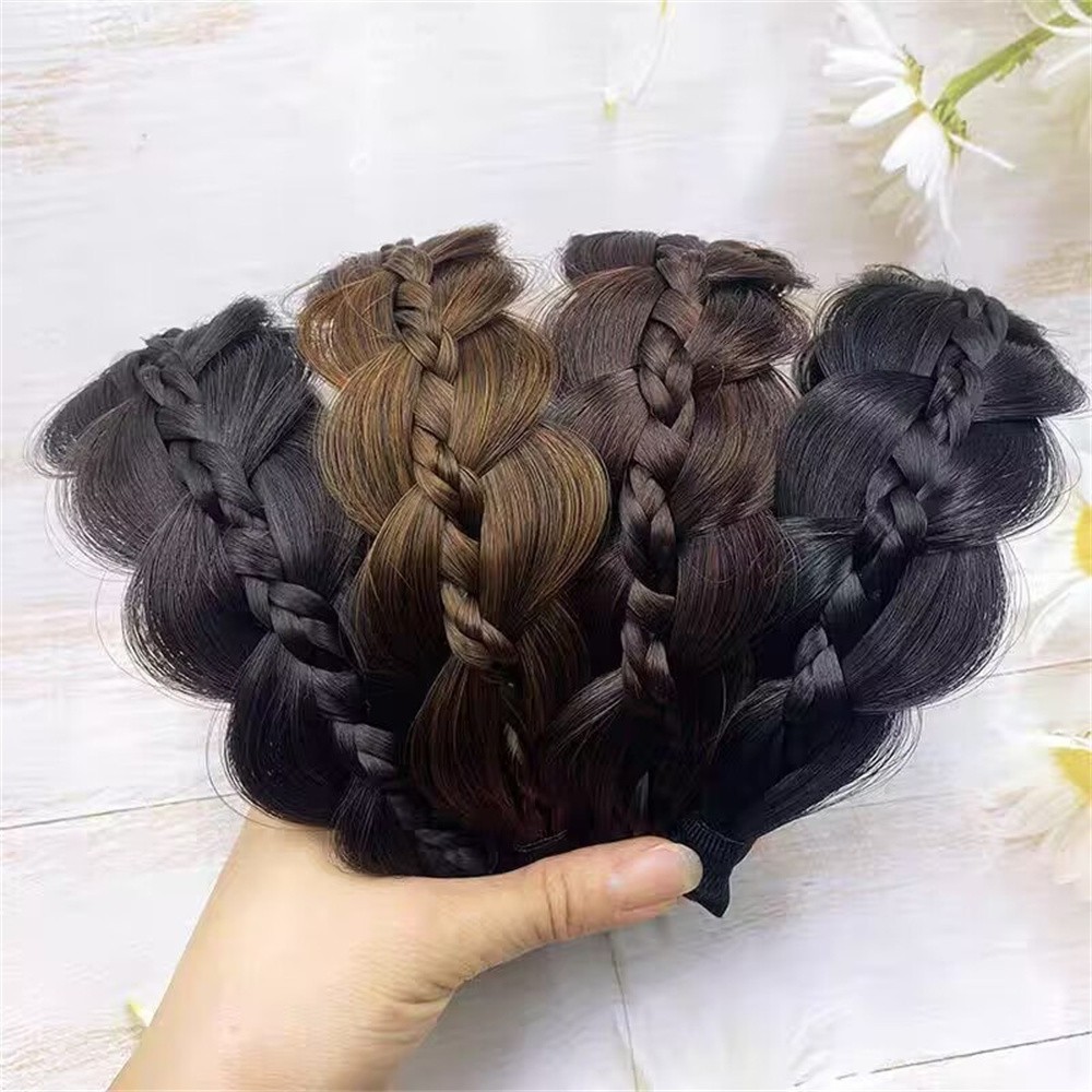 เครื่องประดับผมหญิง ผ้าคาดศีรษะสำหรับเจ้าสาว ผมห่วง วิกผมสาน Headband Fishtail เทปกันลื่น