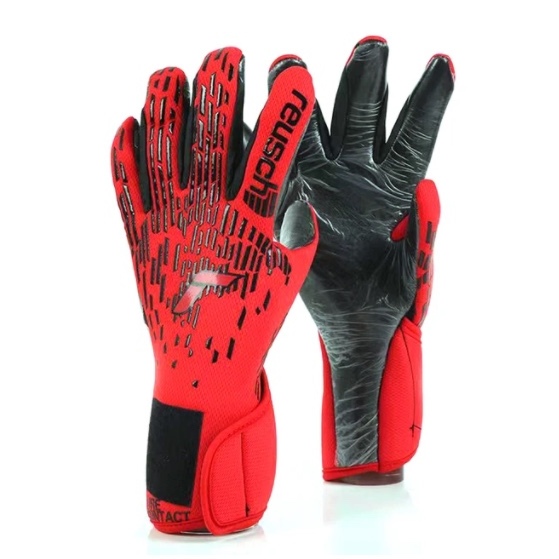 Reusch ถุงมือผู้รักษาประตูสำหรับนักเรียนผู้ใหญ่ทำจากยางธรรมชาติ กันลื่นและระบายอากาศได้ดี