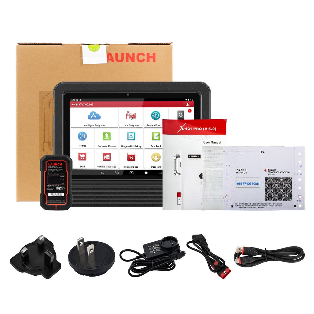LAUNCH X431 V PRO 5.0 OBD2 เครื่องสแกนเนอร์วินิจฉัยยานยนต์ OBD รหัส Reader Professional รถสแกนเครื่อ