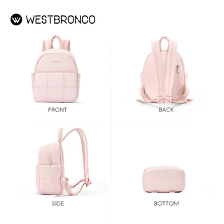 WESTBRONCO Muffinรุ่น (มัฟฟิน) กระเป๋าเป้ขนาดเล็กสไตล์มินิมอล ดีไซน์น่ารักสีพาสเทล น้ำหนักเบา กันน้ำได้