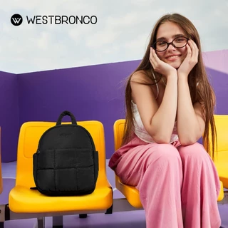 WESTBRONCO Muffinรุ่น (มัฟฟิน) กระเป๋าเป้ขนาดเล็กสไตล์มินิมอล ดีไซน์น่ารักสีพาสเทล น้ำหนักเบา กันน้ำได้
