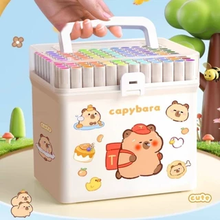 การจัดส่งในประเทศไทย ปากกามาร์กเกอร์อะคริลิค Kapibala สีทึบแสง Stackable ปากกาสีน้ํา โรงเรียนอนุบาล นักเรียนประถม ปากกาสีเฉพาะ