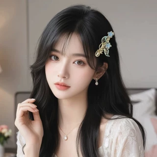 ขนาดเล็กสด สีฟ้า หางปลา มุก ใบเรียกเก็บเงินเป็ด คลิปหน้าผาก คลิปข้าง คลิปหน้าม้า ผมหัก