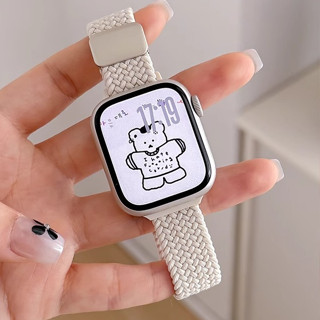 Slim Magnetic buckle ไนลอนสายถักสําหรับ applewatch series 10…