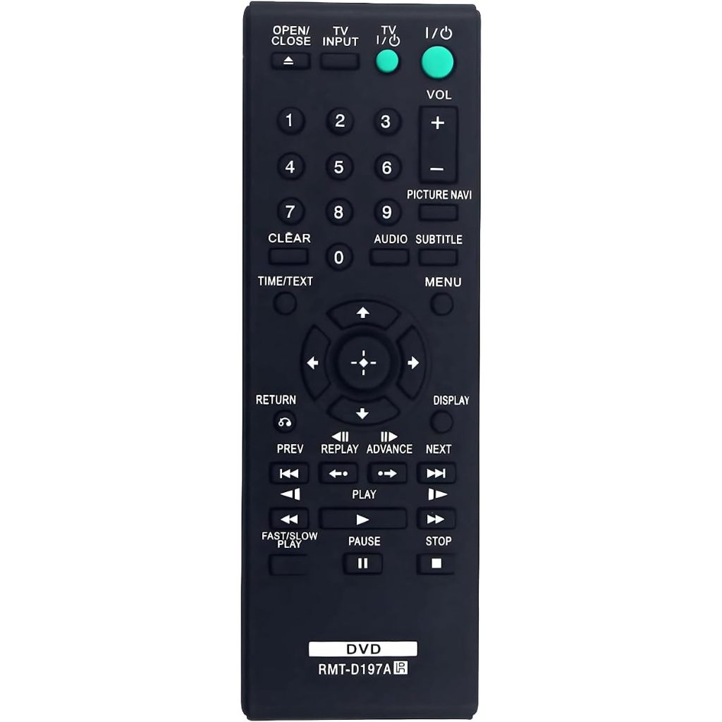 RMT-D197A รีโมททดแทนสําหรับเครื่องเล่น DVD Sony DVP-SR750HP DVP-SR405P DVP-SR320 DVP-SR310P DVP-SR21