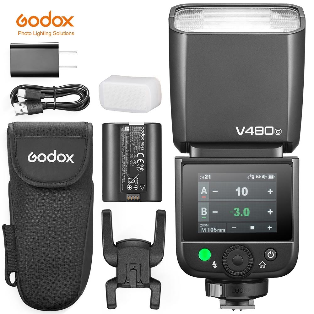 ใหม่ Godox V480 TTL Speedlite Flash Light On-กล้องแฟลช Speedlite ไฟฉายสําหรับ Canon Sony Nikon Fujif