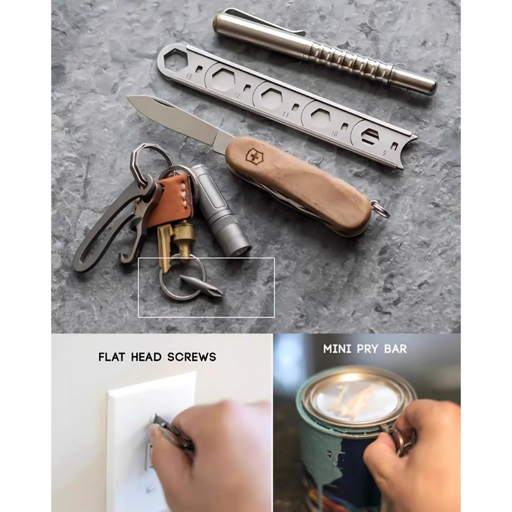 EDC มัลติฟังก์ชั่นความแม่นยําไขควง Phillips Flat Bit T6 T8 เครื่องมือซ่อมแซมเครื่องใช้ไฟฟ้าขนาดเล็ก