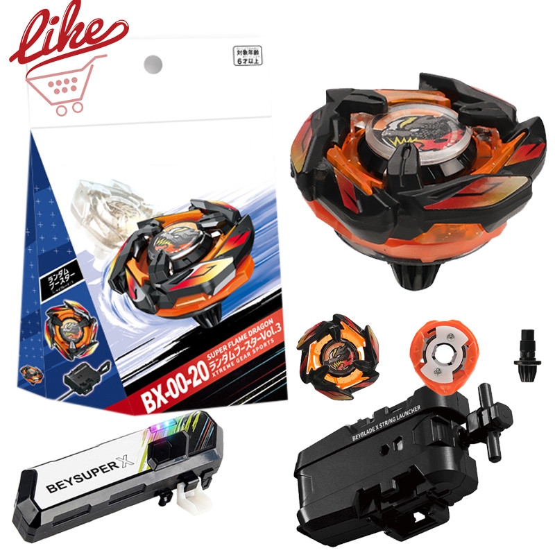 เบย์เบลด x Bey X BX00-20 Dran Dragger BX-20 Bey Xtreme พร้อม Launcher Led Grip ชุดสําหรับ Bey Burst 