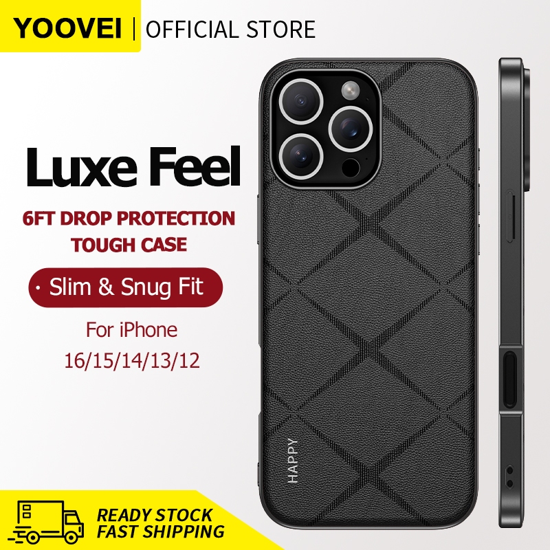 YOOVEI เคสโทรศัพท์ เหมาะสําหรับ iphone 16Pro วัสดุ PU พรีเมี่ยมนุ่มกันกระแทก Anti-slip เคสโทรศัพท์ iphone 15 14 13 Pro Max สไตล์ใหม่สีเขียวสีขาวผู้ชายผู้หญิง