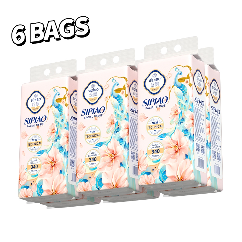 (Live)3ply กระดาษทิชชู่แบบนุ่มหนา Sipiao (1556-6) TH กระดาษชําระ กระดาษเช็ดปาก ทิชชู่แบบแขวน