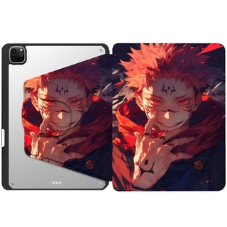 Xiaomi/Redmi กรณีแท็บเล็ตสําหรับ Xiaomi pad 5 6 Xiaomi pad 6 5 Pro 11 "กรณี Redmi SE 11 และ Redmi pad2 pad 10.61/pad pro12.1 360° ฝาครอบพับอะคริลิคหมุนได้ Jujutsu Kaisen Case