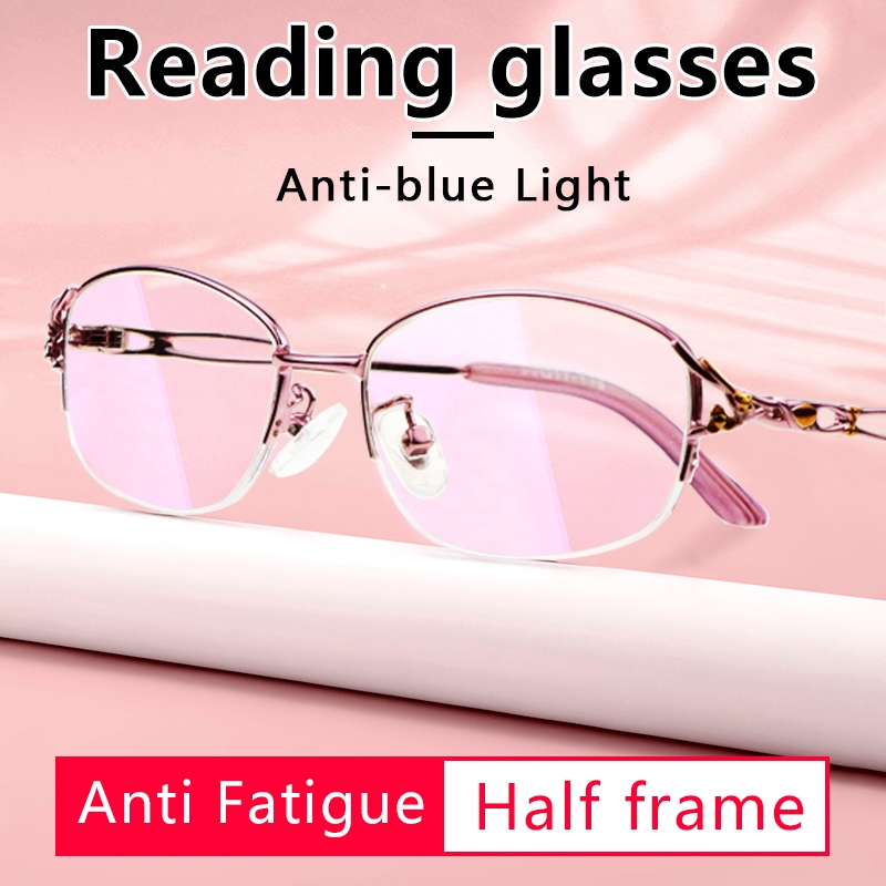 Anti Blue Ray Anti-fatigue แว่นตาอ่านหนังสือสําหรับผู้หญิง, Blue Light Blocking Anti Glare UV Filter