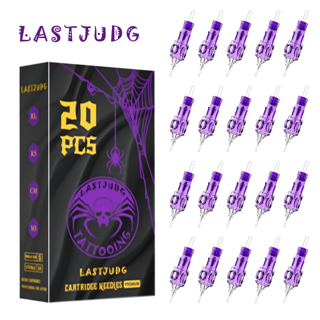LASTJUDG 20 ชิ้น/กล่อง มืออาชีพ #10 เข็มสักสารพันมาตรฐาน, เข็มตลับสัก 0.3 มม. แบบใช้แล้วทิ้งสําหรับศิลปิน, ปลอดภัยและเชื่อถือได้สําหรับศิลปิน