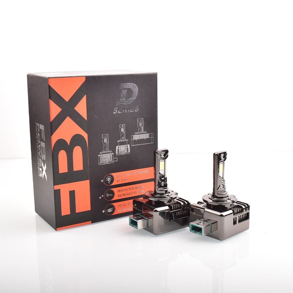 2PCS FBX D3S LED ไฟหน้าหลอดไฟ 6000K Super White 90W 40000LM Canbus เปลี่ยน Plug-and-Play Original หล