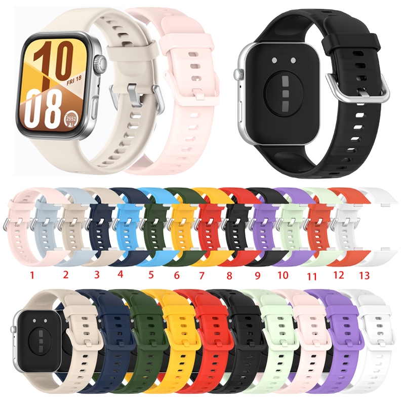 สายรัดซิลิโคนสําหรับสายรัดข้อมือ Huawei watch Fit 4 5 Fit4 Fit4 pro Fit5 pro