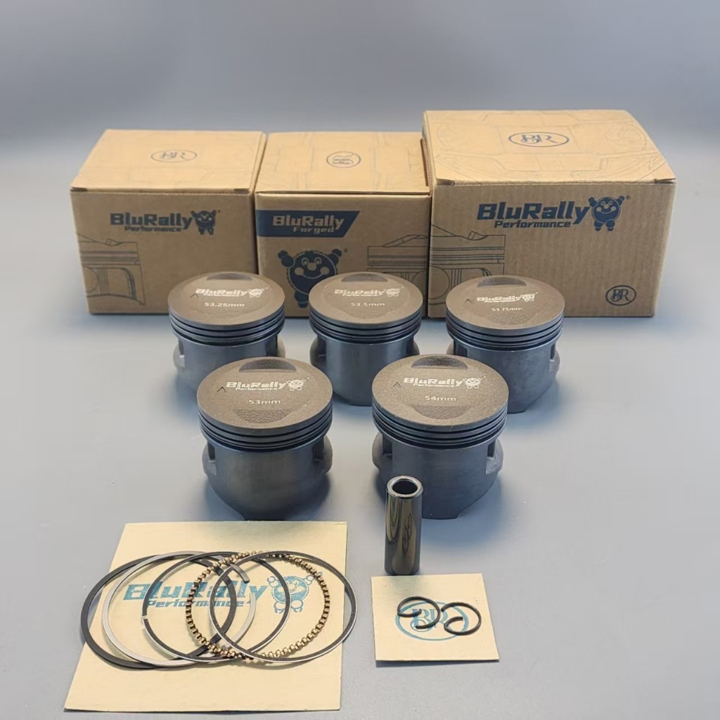 ชุดลูกสูบรถจักรยานยนต์สําหรับ Kawasaki Kazer110/Kriss/MAX 53mm bore up STD--1.00 พร้อมเคลือบคู่และพิน DLC