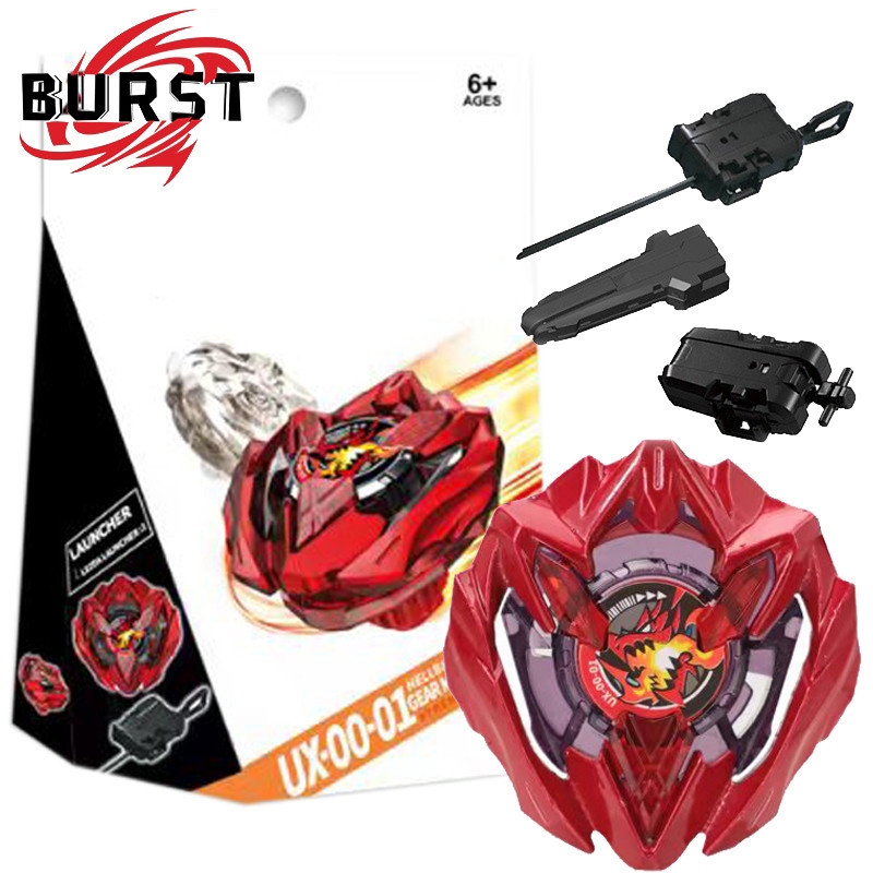 Bey X Red UX-01 Dran Buster UX00-1 Bey Xtreme พร้อม Launcher Handlebar ชุดสําหรับ Bey Burst ของเล่นเ