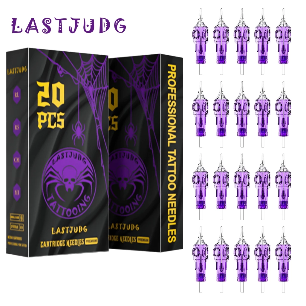 LASTJUDG 20 ชิ้น/กล่อง มืออาชีพ #12 เข็มสักสารพันมาตรฐาน, เข็มตลับสัก 0.35 มม. แบบใช้แล้วทิ้งสําหรับศิลปิน, ปลอดภัยและเชื่อถือได้สําหรับสักความแม่นยํา