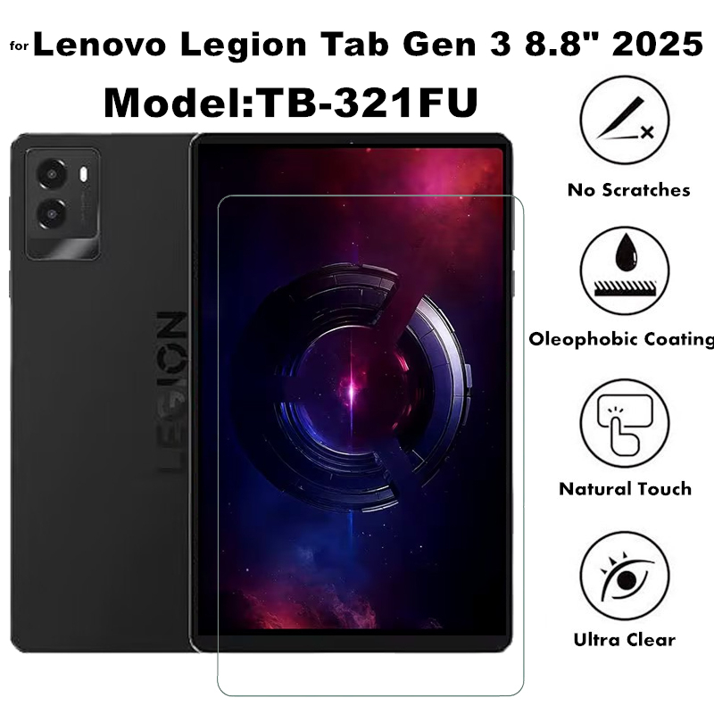 for Lenovo Legion Tab Gen 3 Gen3 8.8 Inch 2025 TB-321FU Tablet Tempered Glass Scratch Resistant Scre