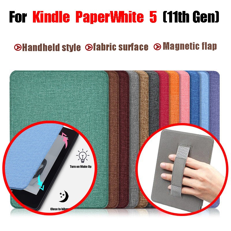 สําหรับ Kindle PaperWhite 11th Gen 6.8 ผ้าฝาครอบ PaperWhite 5 M2L3EK M2L4EK แม่เหล็กสมาร์ท eBook ฝาค