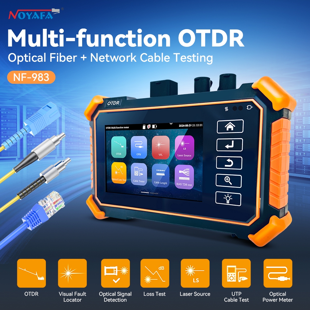 NOYAFA NF-983(MOT-31) Multi-function OTDR Optical Fiber Network Cable การทดสอบสําหรับ PING, PPPOE, I