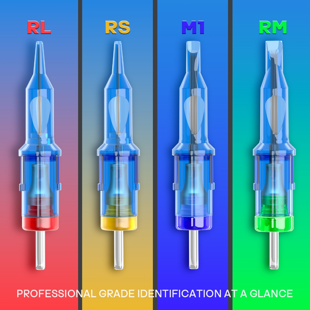 เข็มตลับสัก POSEIDON อุปกรณ์เสริมเครื่องสัก 20 ชิ้น/กล่อง #12 มาตรฐานสารพันทิ้ง,0.35 มม.เข็มสัก RL/CM/RS/M1 อุปกรณ์สักสําหรับศิลปิน - รูปที่ 4