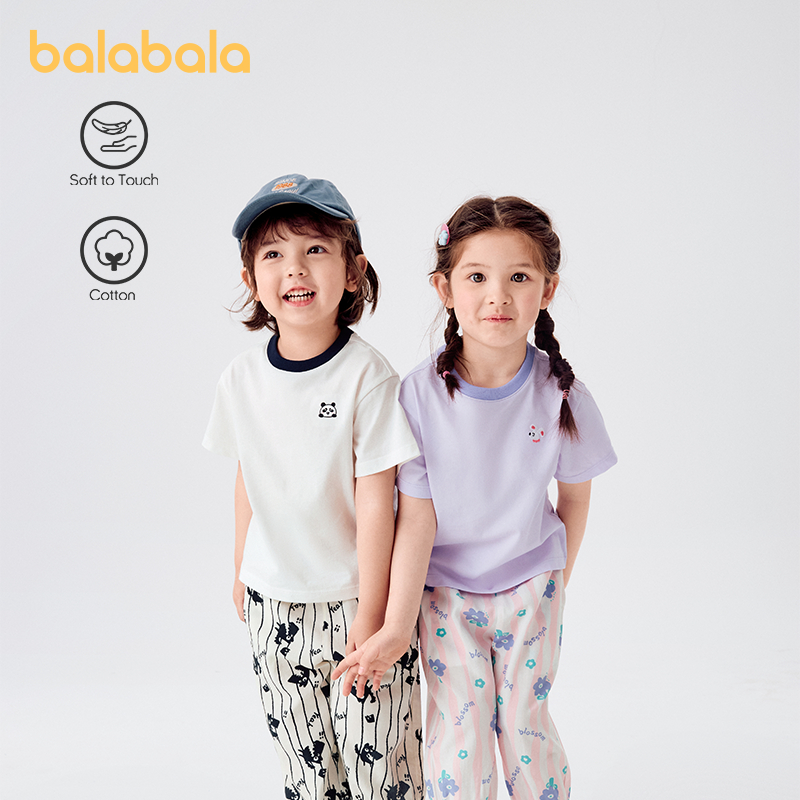 Balabala กางเกงเด็กสําหรับ Boy และสาวฤดูร้อน Antimosquito กางเกงเด็กเล็กฤดูร้อน Breathable กางเกงลําลองกลางแจ้ง