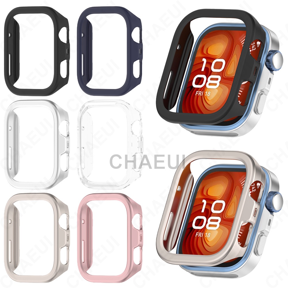 เคส พีซี กรอบป้องกันหน้าจอครึ่งฝาครอบอุปกรณ์เสริมสําหรับ Huawei Watch Fit 4 / Fit 4 Pro