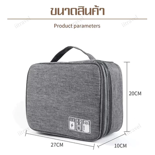 (พร้อมส่ง) กระเป๋าจัดระเบียบเดินทาง กระเป๋าอุปกรณ์มือถือ อุปกรณ์อิเล็กทรอนิกส์ เคสสายชาร์จ