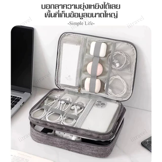 (พร้อมส่ง) กระเป๋าจัดระเบียบเดินทาง กระเป๋าอุปกรณ์มือถือ อุปกรณ์อิเล็กทรอนิกส์ เคสสายชาร์จ