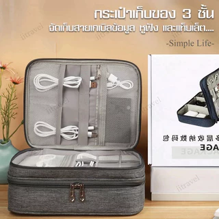 (พร้อมส่ง) กระเป๋าจัดระเบียบเดินทาง กระเป๋าอุปกรณ์มือถือ อุปกรณ์อิเล็กทรอนิกส์ เคสสายชาร์จ