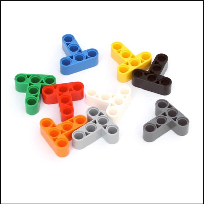 10pcs เทคโนโลยี Liftarm 3×3 T รูปร่างอิฐหนารุ่น 60484 Building Blocks ชิ้นส่วนใช้งานร่วมกับอุปกรณ์เสริมผสม Mechanical – โปรปัง