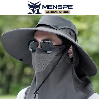 MENSPE หมวกกลางแจ้ง Climing หมวกเดินป่า หมวกชาวประมง Quick-drying Breathable Unisex ป้องกันแสงแดด ฤดูร้อนปีกขนาดใหญ่ Mountain Climbing Sun Hat