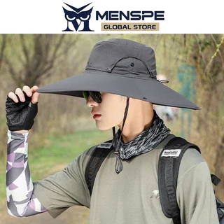 MENSPE หมวกกลางแจ้ง Climing หมวกเดินป่า หมวกชาวประมง Quick-drying Breathable Unisex ป้องกันแสงแดด ฤดูร้อนปีกขนาดใหญ่ Mountain Climbing Sun Hat