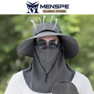 MENSPE หมวกกลางแจ้ง Climing หมวกเดินป่า หมวกชาวประมง Quick-drying Breathable Unisex ป้องกันแสงแดด ฤดูร้อนปีกขนาดใหญ่ Mountain Climbing Sun Hat