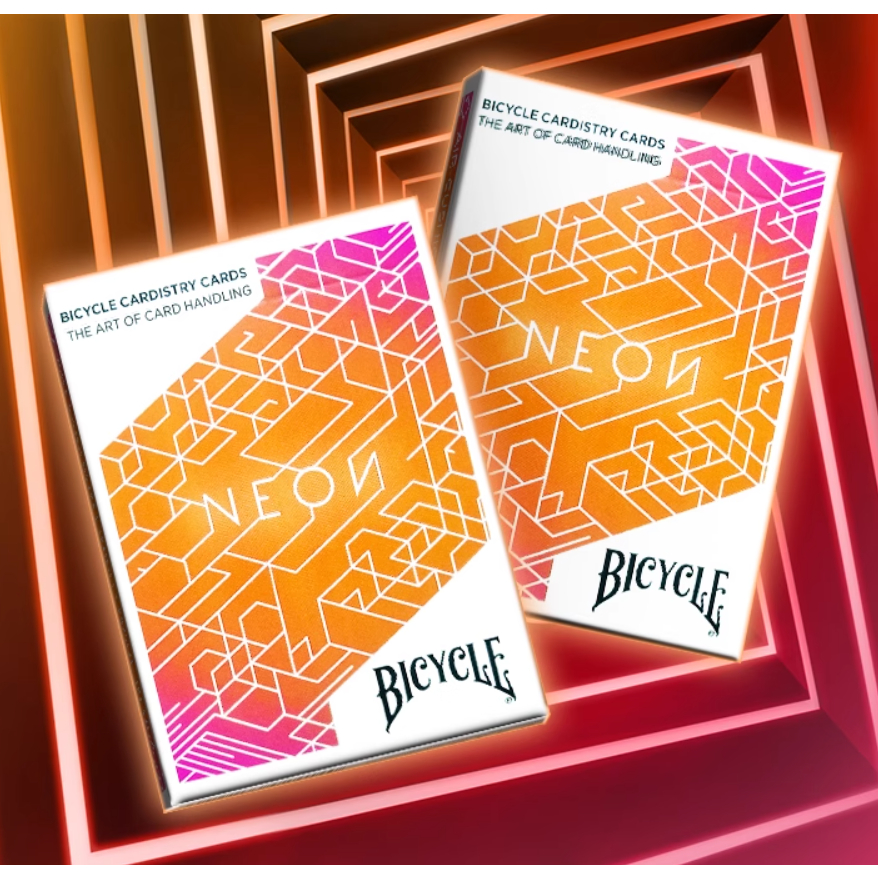 【BICYCLE】NEON V2 card by Bicycle magic card cardistry prop
