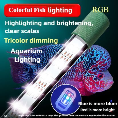 ที8 ไฟตู้ปลาความสว่างสูง/ไฟตู้ปลา/240 ° มุมกว้าง/สะเทินน้ําสะเทินบก/LED กันน้ําสามสีเปลี่ยน