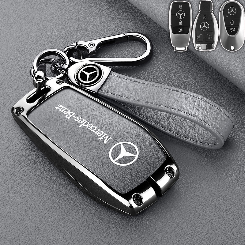 เคสกุญแจรถยนต์ เคสกุญแจรีโมทรถยนต์ Mercedes Benz ฝาครอบกุญแจรถ B180 W212 C260l Gle350 A200l Glb220 Glc300 W204 W212 Class CLE CLA GLC X167 AMG W205 E300l