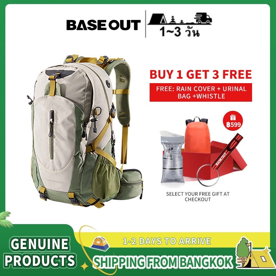 BASE OUT กระเป๋าปีนเขาแฟชั่นกลางแจ้งใหม่เดินป่ากระเป๋าเป้สะพายหลัง