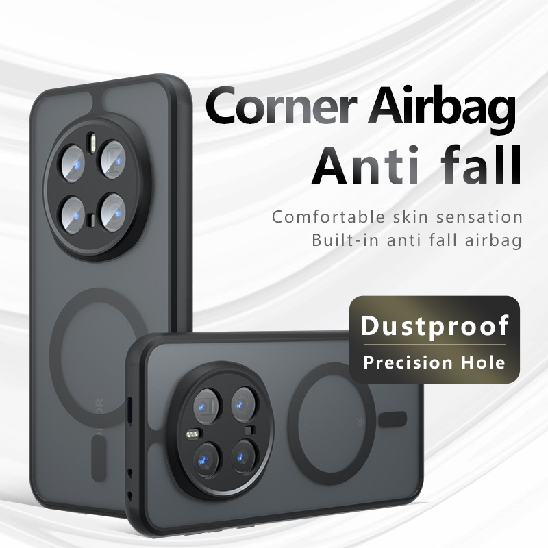 ปลอกสําหรับ Huawei Honor Magic7 Pro 5G Magic 7 PTP-AN00 PTP-N49 PTP-AN10 เคสโทรศัพท์แม่เหล็กไร้สายชา