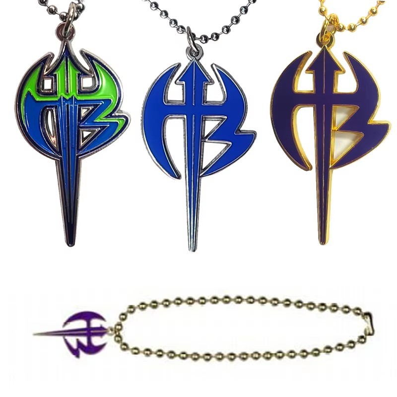 สร้อยคอพร้อมจี้ Hardy Boyz Matt Jeff พร้อมรถจักรยานยนต์ Chain Matt Hardy