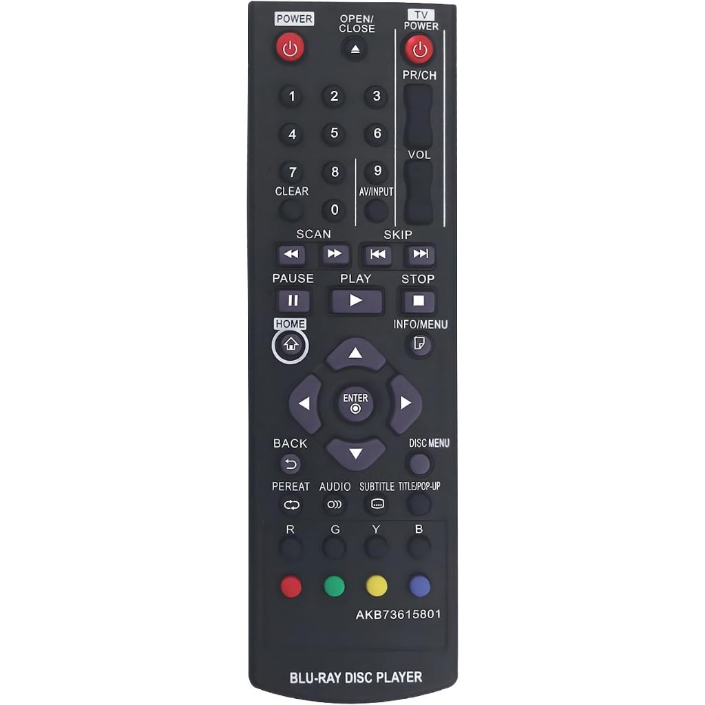 ลูกชาย73615801 รีโมททดแทนสําหรับ LG Blu-Ray เครื่องเล่น DVD BP335WN UP875 UP870 UBK80 RTAKB73615801B
