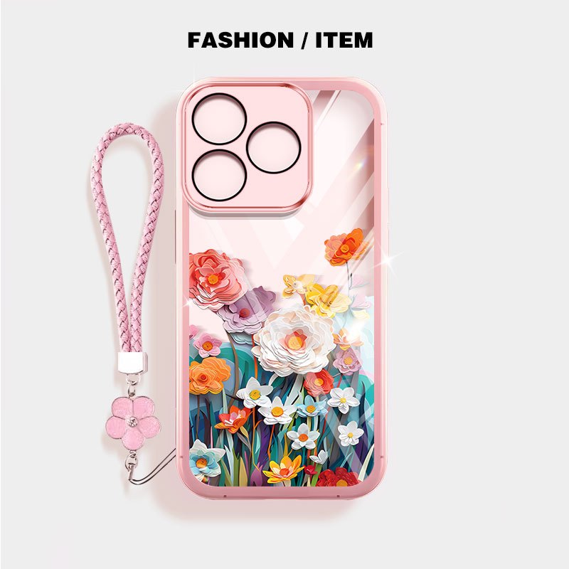 YBD เคสโทรศัพท์สําหรับRealmeหมายเหตุ 80 70 70T C63 C61 C65S INSสไตล์คนดังสไตล์เดียวกันดอกไม้ทะเล
