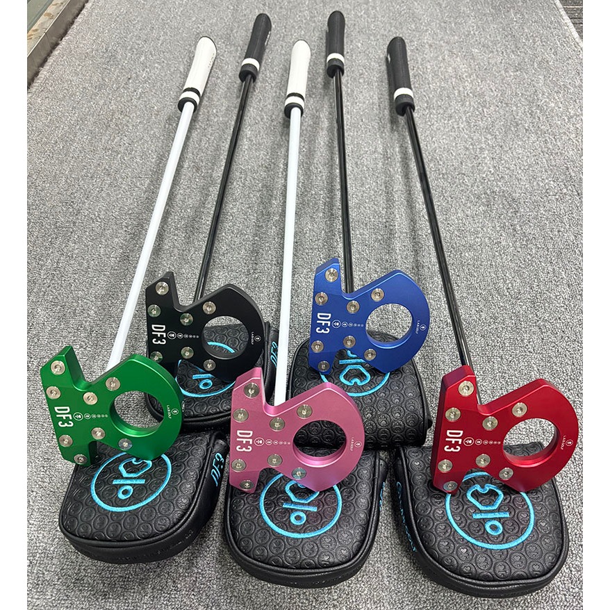 LAB Golf Club DF3 Putter Golf Putter สีดํา/แดง/เขียว/น้ําเงิน/ชมพู 33 34 35 นิ้วพร้อมฝาครอบศีรษะ