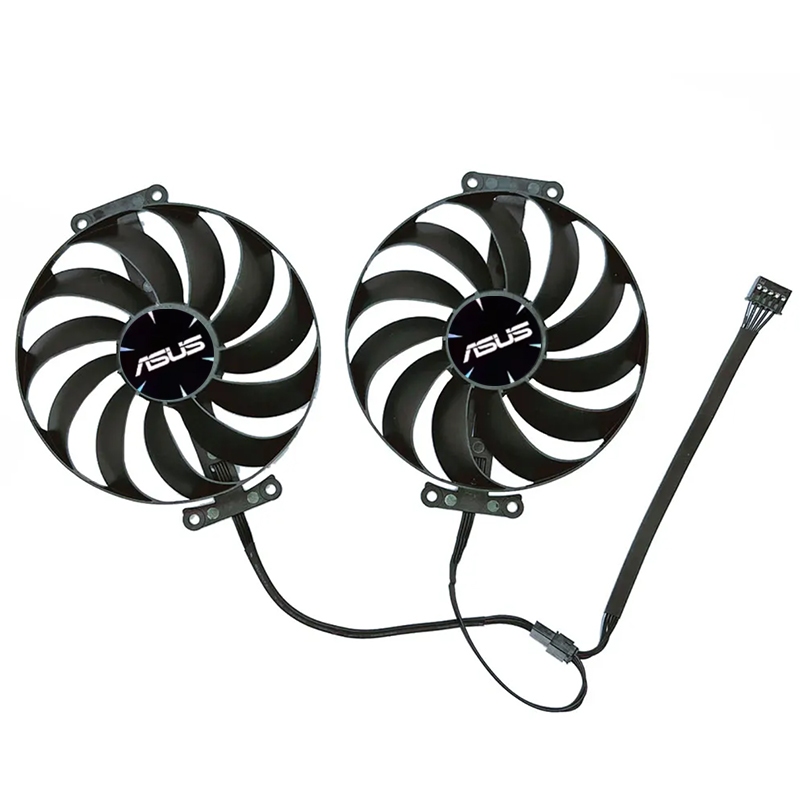 5PIN 95 มม.GPU เปลี่ยนพัดลมสําหรับ ASUS DUAL RX6600 6600XT 6650XT 6700XT 6750XT การ์ดพัดลมระบายความร