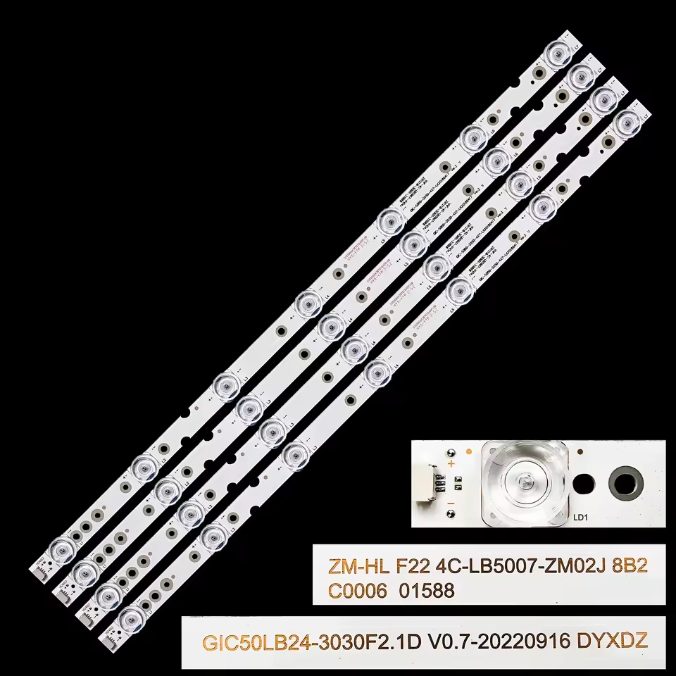 4 ชิ้น/เซ็ต led backlight strip สําหรับ TCL 50P8M 50P65 TV backlight plug and Play
